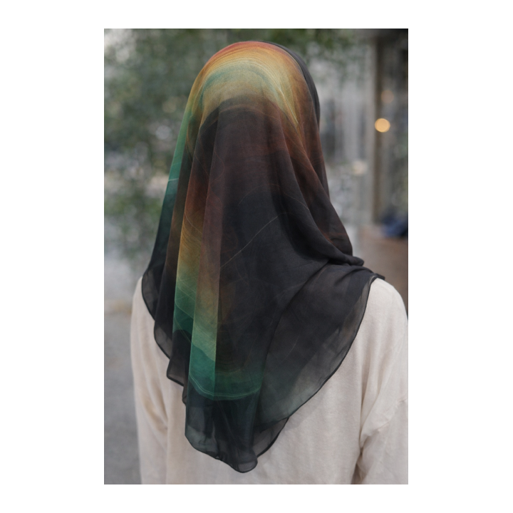 Écharpe aux motifs abstraits élégants