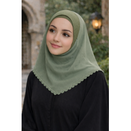 HIJAB ENFANT FINITION DENTELLE