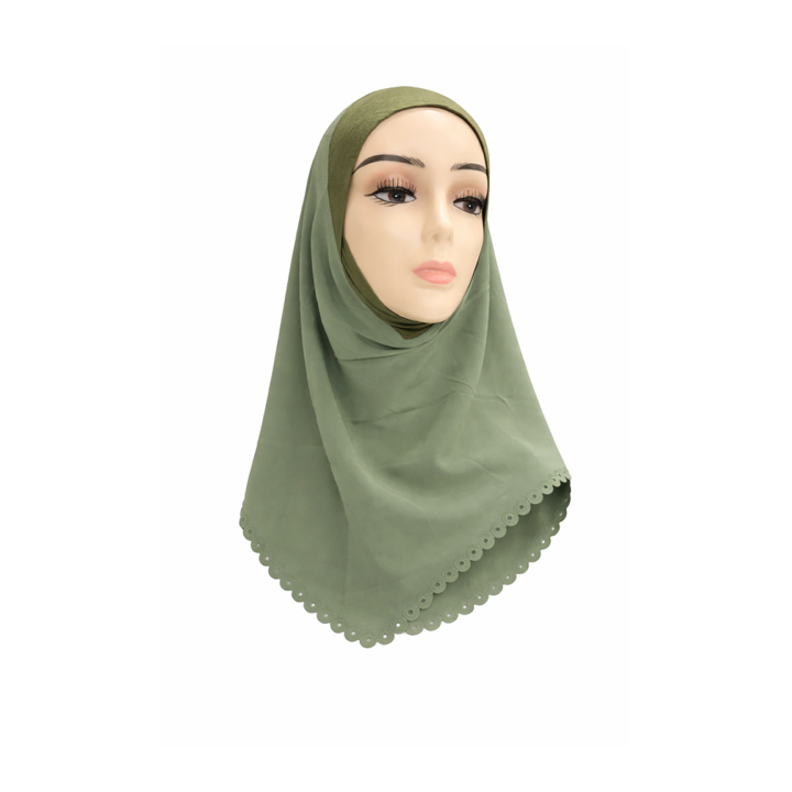 HIJAB ENFANT FINITION DENTELLE