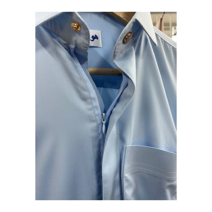 QAMIS COL CHEMISE ZIP