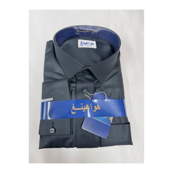 QAMIS COL CHEMISE RAYURE