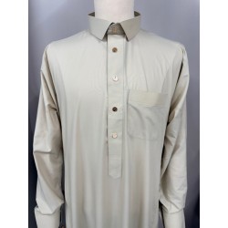QAMIS COL CHEMISE BOUTON DOREE