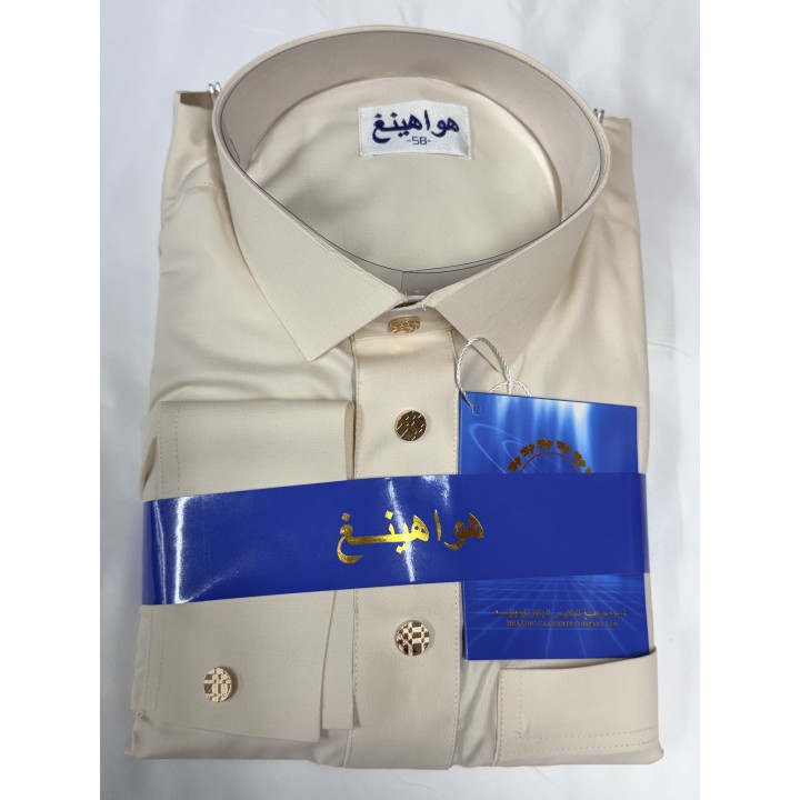QAMIS COL CHEMISE BOUTON DOREE