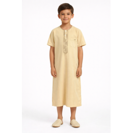 GROSSISTE QAMIS ENFANT MANCHE COURTE LARGE RAYURE B