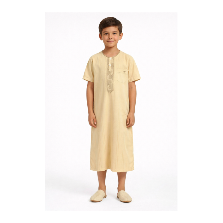 GROSSISTE QAMIS ENFANT MANCHE COURTE LARGE RAYURE B