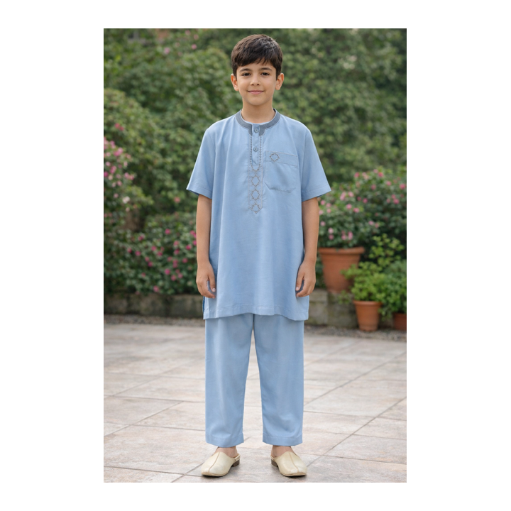 GROSSISTE ENSEMBLE PAKISTANAIS ENFANT MANCHE COURTE