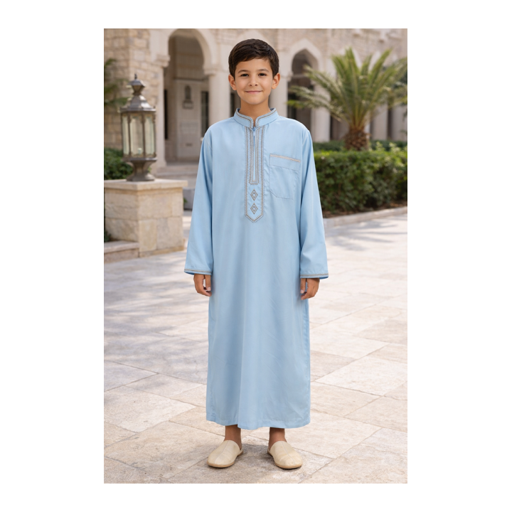 GROSSISTE QAMIS ENFANT COL ZIP