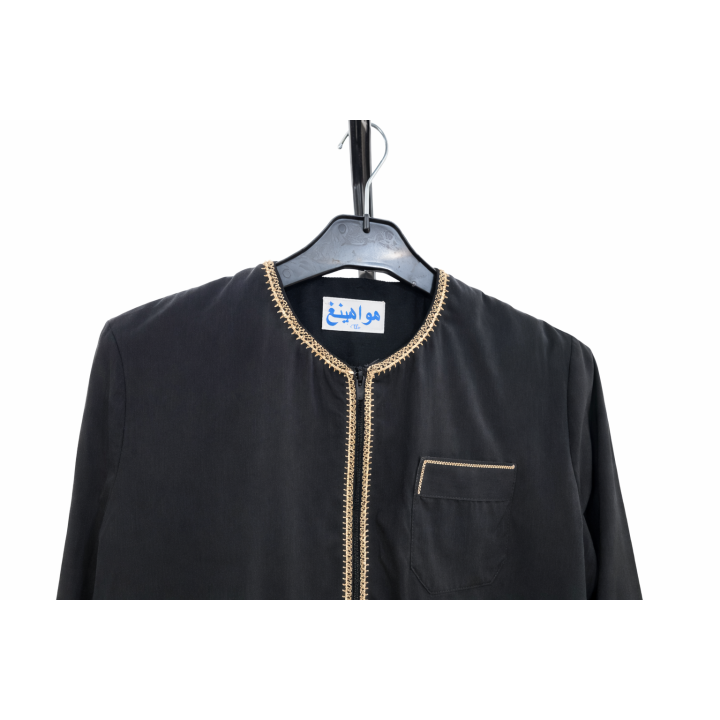 GROSSISTE QAMIS ENFANT MANCHE LONGUE SANS COL ZIP
