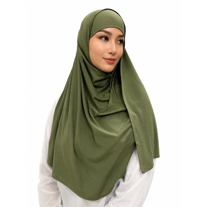 Grossiste hijab half moon TISSU MODAL