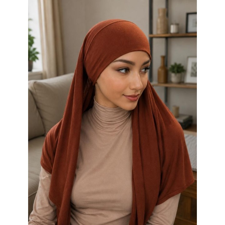 HIJAB PRET A ENFILER SIMPLE TOUT VISCOSE
