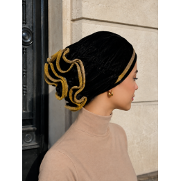 BONNET EN VELOURS LUREX