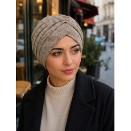 BONNET PLISSE IMPRESSION LOSANGE