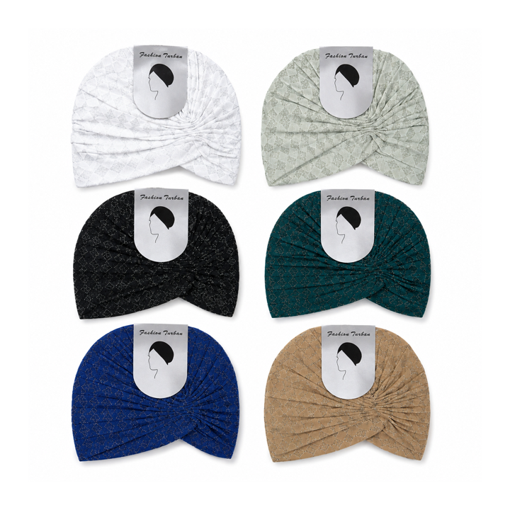 BONNET PLISSE IMPRESSION LOSANGE