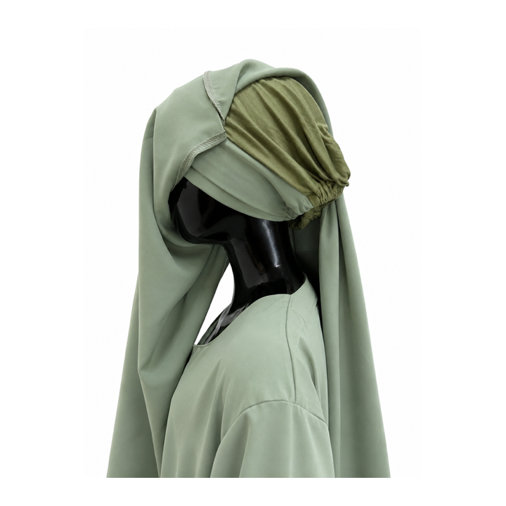 ROBE FILLE AVEC SON KHIMAR MOTIFS PERFORES