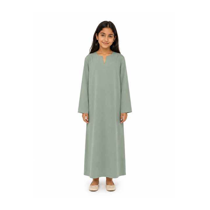 ROBE FILLE AVEC SON KHIMAR MOTIFS PERFORES