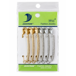 EPINGLE A NOURRICE STRASS DORE ET ARGENT