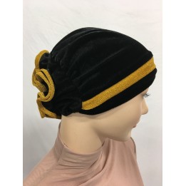 BONNET EN VELOURS LUREX