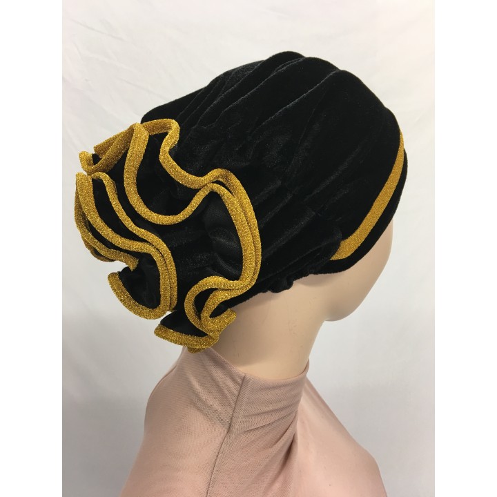 BONNET EN VELOURS LUREX