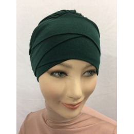BONNET CROISE VISCOSE PETITS PLIS