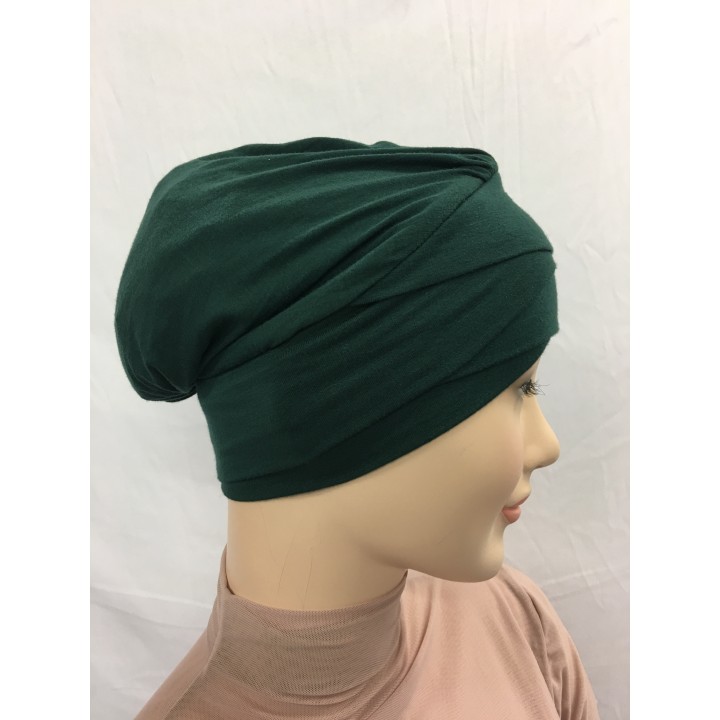 BONNET CROISE VISCOSE PETITS PLIS