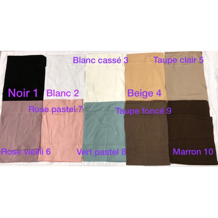 Hijab coton 2 pièces - Grossiste Inissia