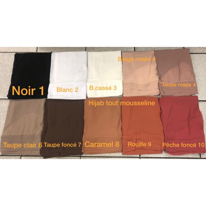 HIJAB TOUT MOUSSELINE
