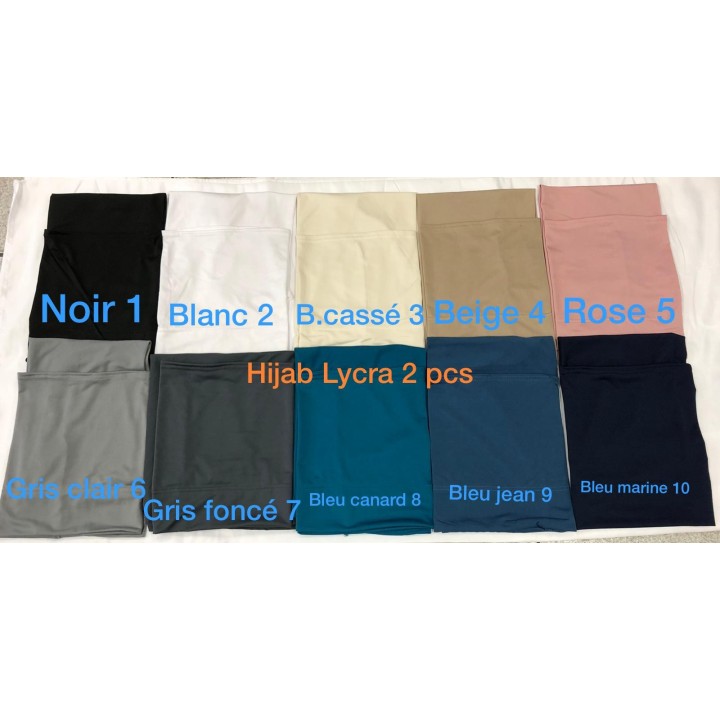 Hijab lycra 2 pièces - Grossiste Inissia