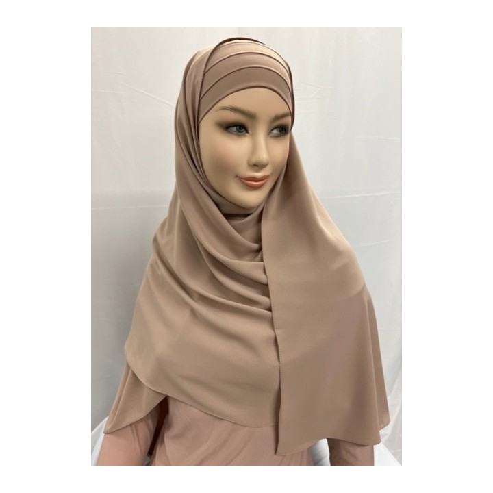 Grossiste hijab soie de médine 3 plis