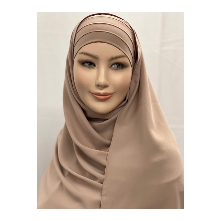 Grossiste hijab soie de médine 3 plis