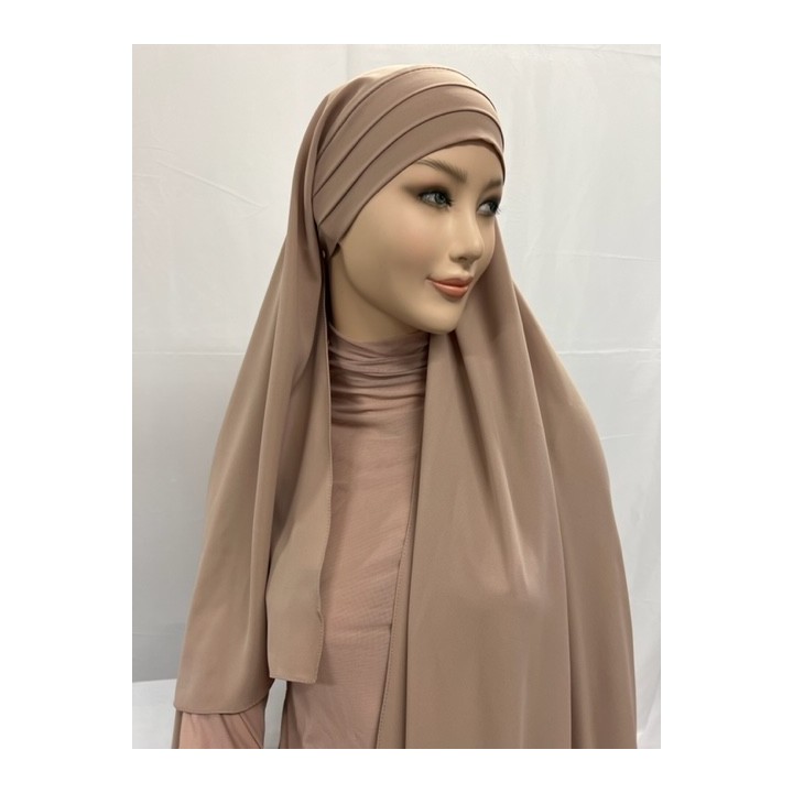 Grossiste hijab soie de médine 3 plis