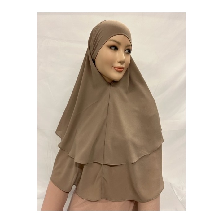 GROSSISTE HIJAB 2 VOILES EN MOUSSELINE