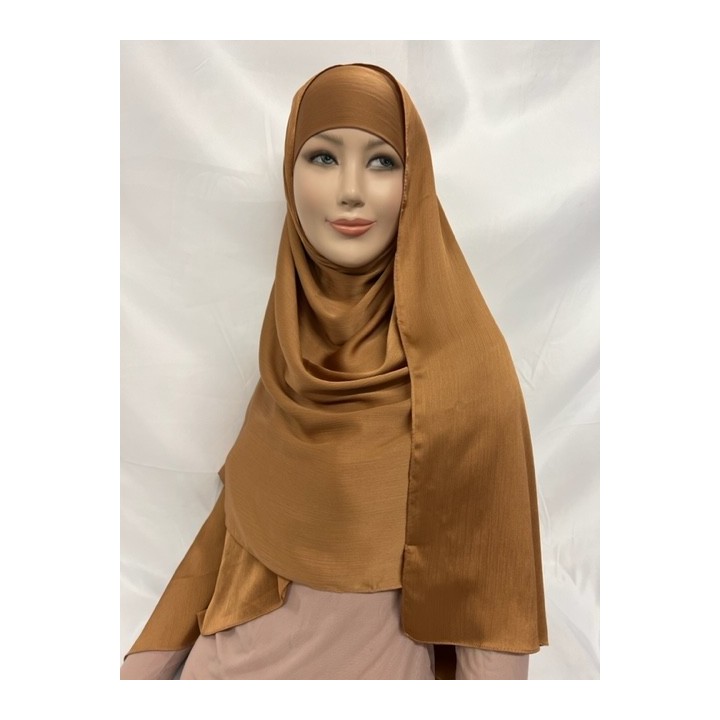 GROSSISTE HIJAB PLISSE SATINE