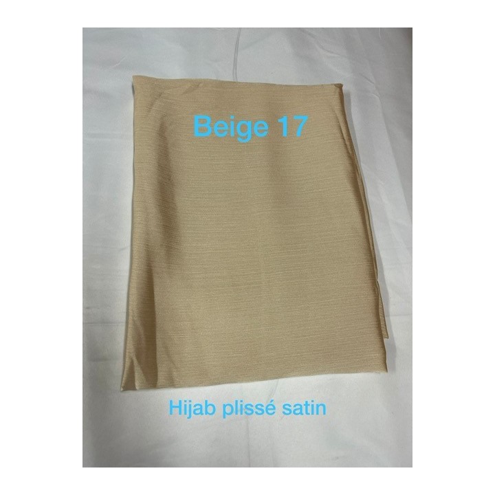 GROSSISTE HIJAB PLISSE SATINE
