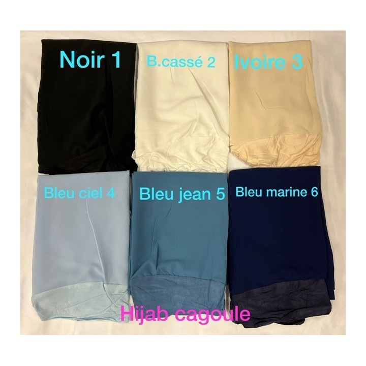 GROSSISTE HIJAB CAGOULE SOIE DE MEDINE